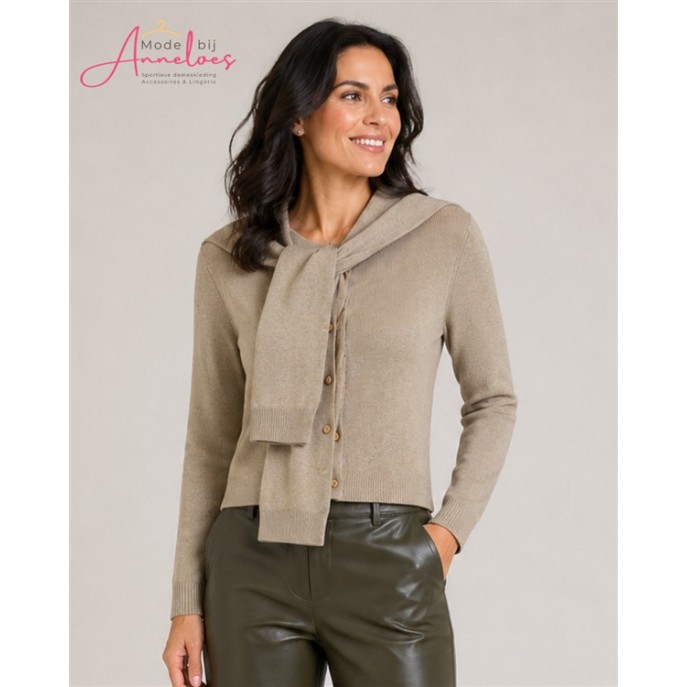 Lady Day vest Jules sjaaltje Pepper Melange Lady Day vest Jules sjaaltje Pepper Melange